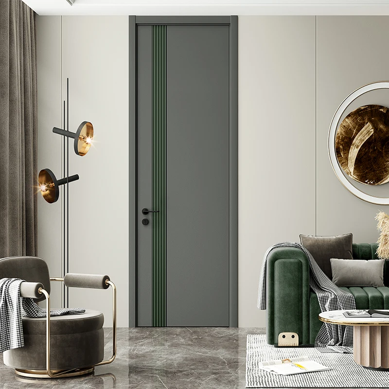 China Manufacturer Custom High Quality Internal Room Flush Wooden Door Design Bedroom Modern Frameless Interior Door