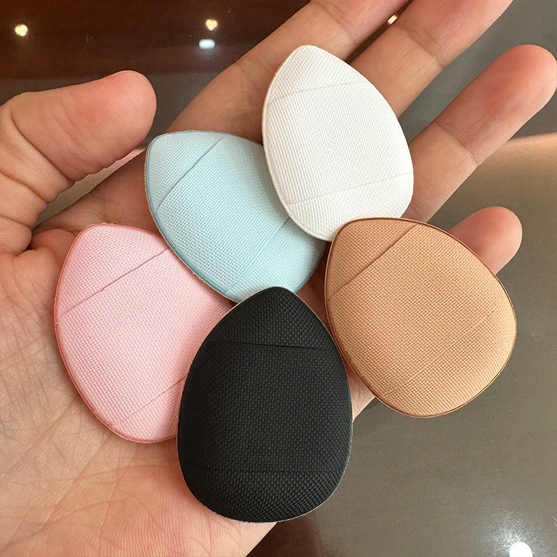 OEM Custom Wholesale Mini Finger Powder Puff Air Cushion Puff Dry&Wet Latex Free Small Make up Sponge Foam Finger Sponge