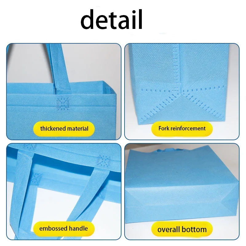 Hot Sell Eco Friendly Biodegradable Reusable Shopping  Non-Woven Tote Ecological Bag With Logo Custom