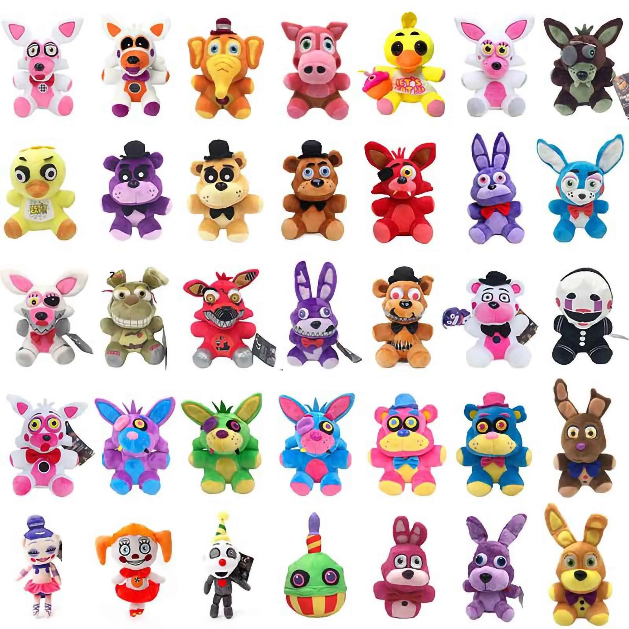 25cm Five Nights At Freddy FNAF Dolls & Stuffed Toys Golden Freddy fazbear Mangle foxy bear Bonnie plush stuffed animal toys