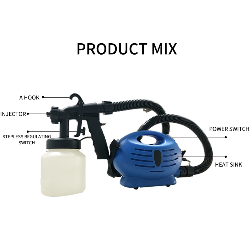 High pressure electric spray gun atomization disinfection portable home decoration paint automatic spray gun