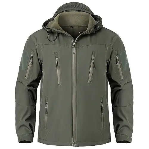 Breathable mens softshell jacket and Thin Canvas Fabric Plus Size tactical jacket for men winter