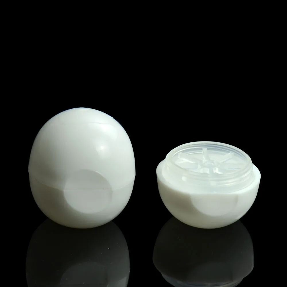 10ml plastic mini lip balm packaging egg shape empty deodorant bottle cute plastic lip balm ball container