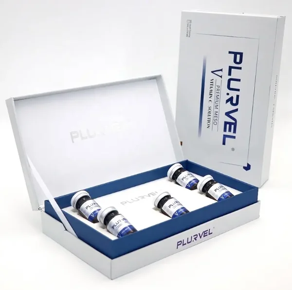 Plurvel Premium Meso Vitamin C Solution with Hyaluronic Acid Anti-Aging Whitening Serum for Face for Black Skin