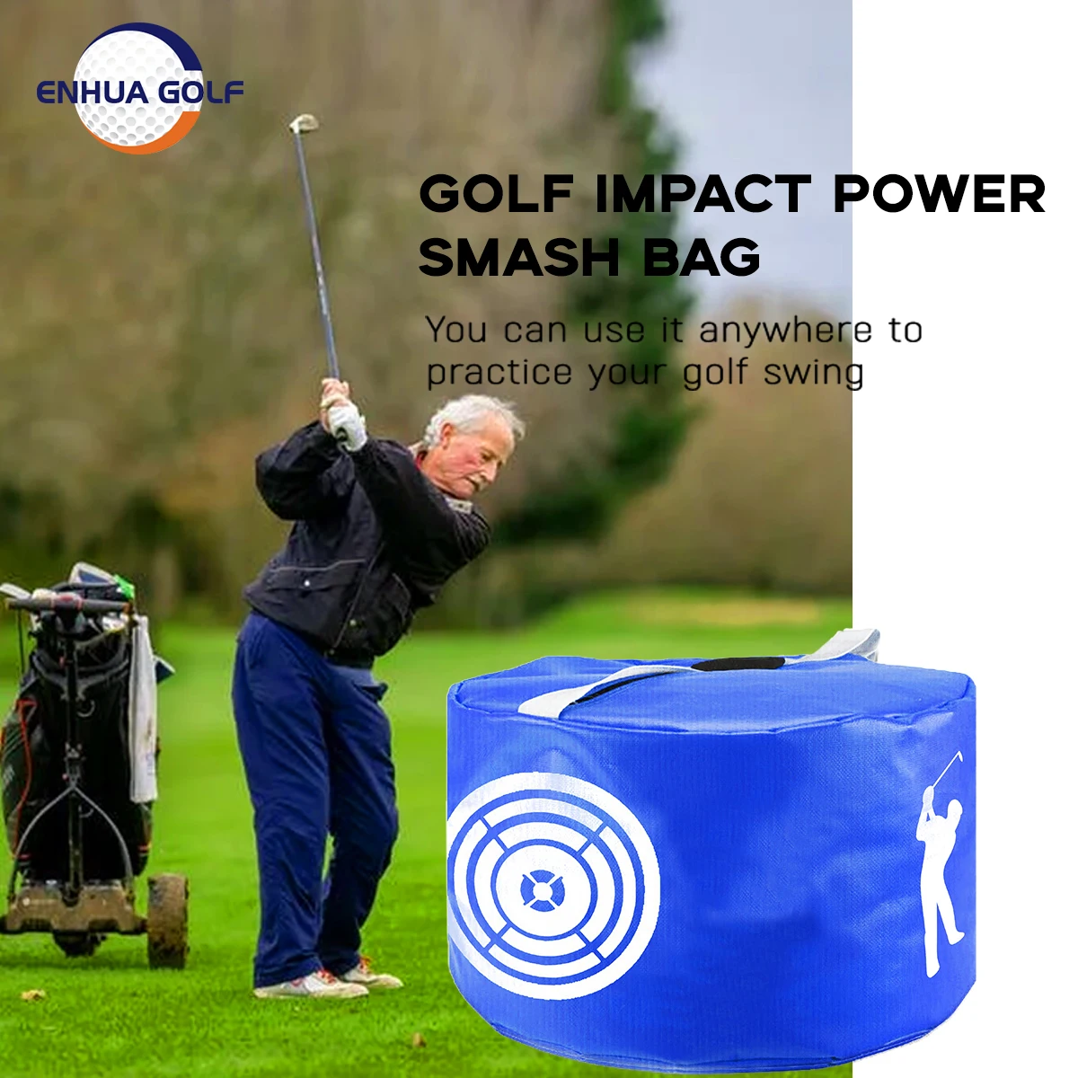Factory Supply Golf Impact Power Smash Bag Hitting Bag Super Durable PVC (Strong/high quality)