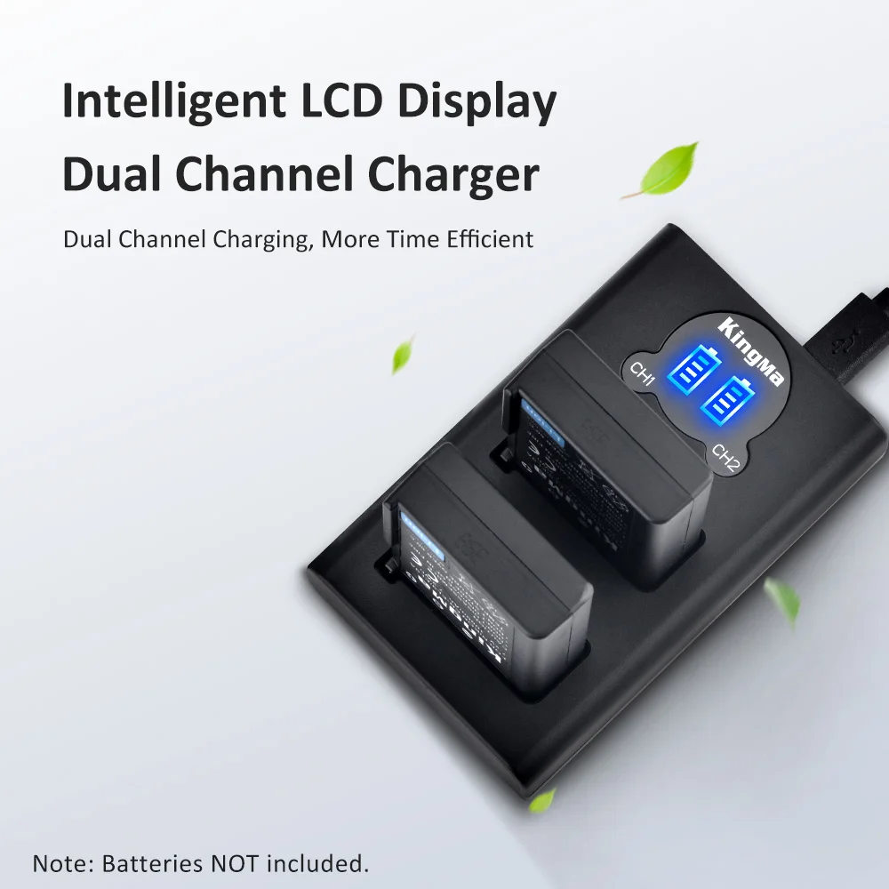  KingMa двойной Micro USB Type-C с зарядным устройством для ЖК-дисплея Nikon EN-EL9 аккумулятор и камеры D40 D40X D3000