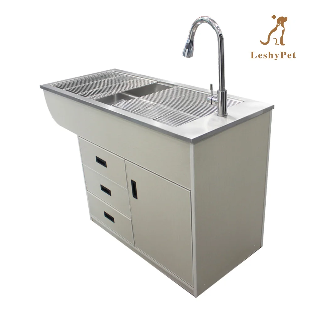 Высококачественный ветеринарный столик с водопроводным краном