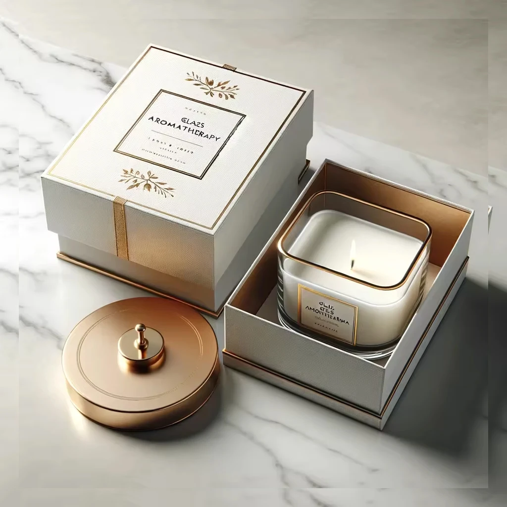 Wholesale Private Label Luxury Soy wax candle scented gift set packaging box with handbag gift candle