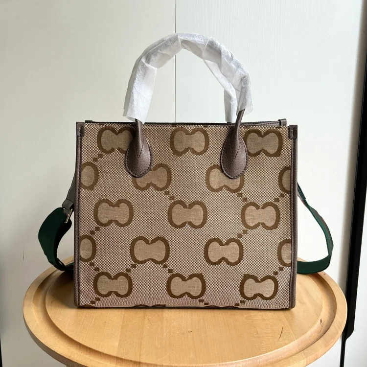 Logo Large Shopping Canvas Fabric Tote Famous Designer Luxury Bag Shoulder Bags Purse