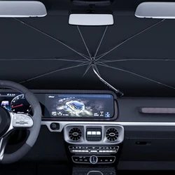 Multifunction Front Window Windshield Sun UV Protection Sunshade Umbrella Cover Protector With Emergency Hammer For Car SUV