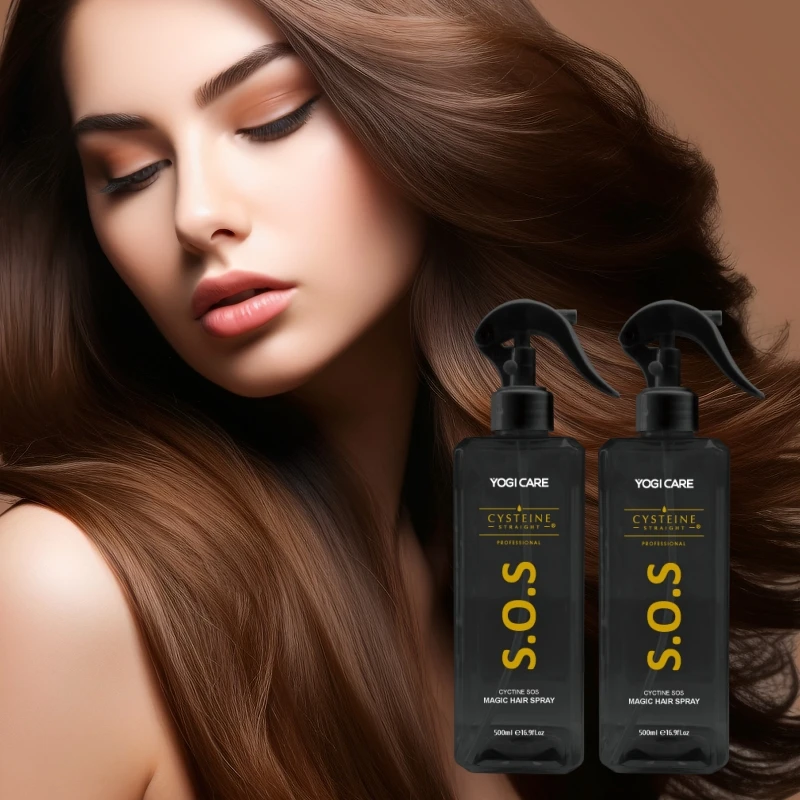 Private Label 500ml Natural Quick Repair Hair Spray Smooth Mist Hydrating Cysteine Hair Spray