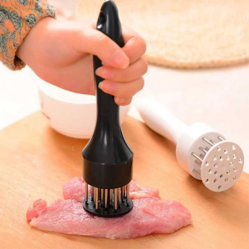 Household Kitchen Tools Meat needle Tenderizer Stainless Steel Manual for Soften Meat Sauce Injector Marinade and Meat Tenderize