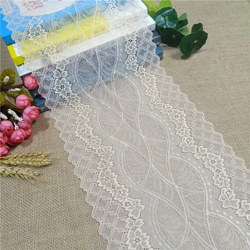 E2936 Width 22cm stretch fabric lace trim material For sew lace underwear Bra SexyLingeries clothing accessories