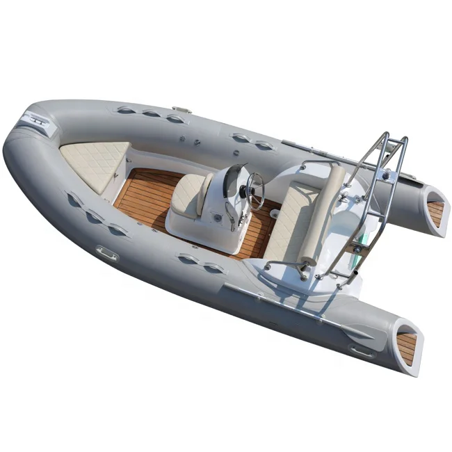 CE 4.3m China Hypalon Sport RIB Boat Fiberglass Hull New Inflatable Fishing Boat with Motor Cheap RIB430 Rowing Boat
