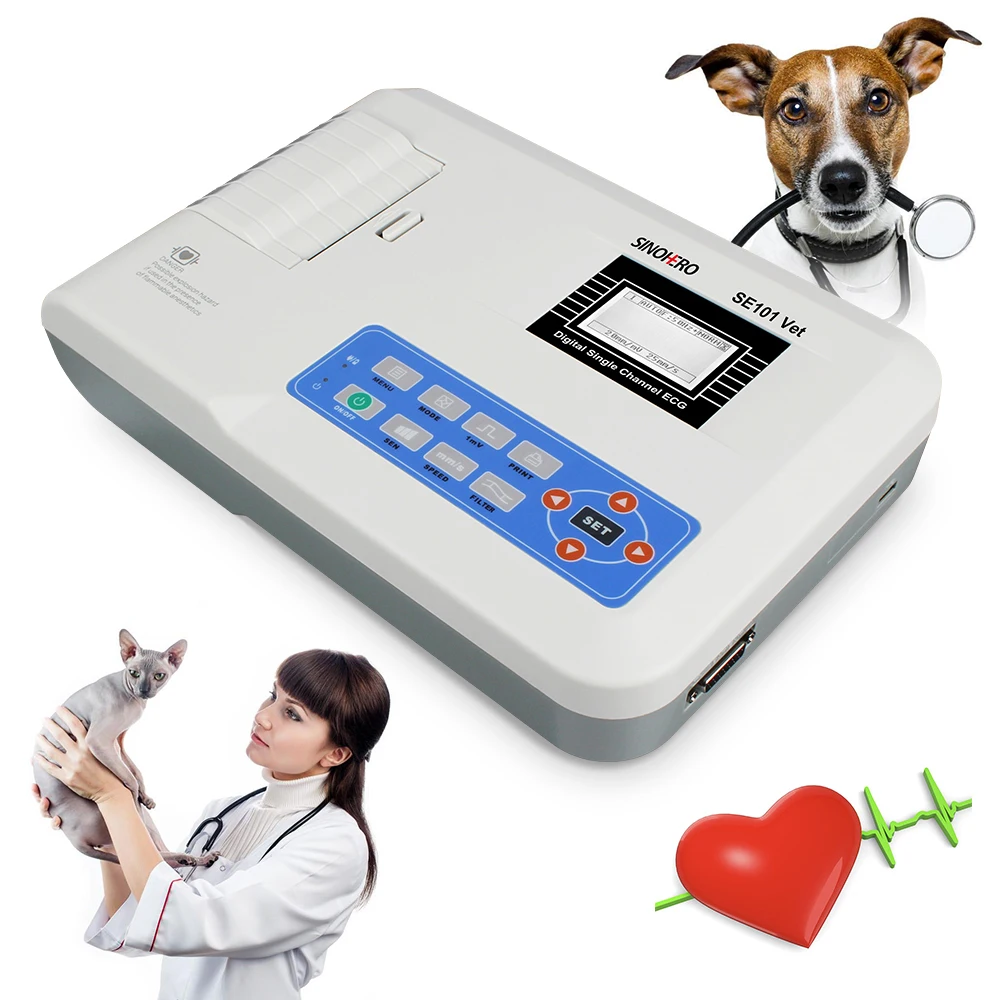 Manufactured Ekg Machine 12 Lead Single Channel ECG Portable Electrocardiograph ECG Machine with Electrode ECG Cable Recording