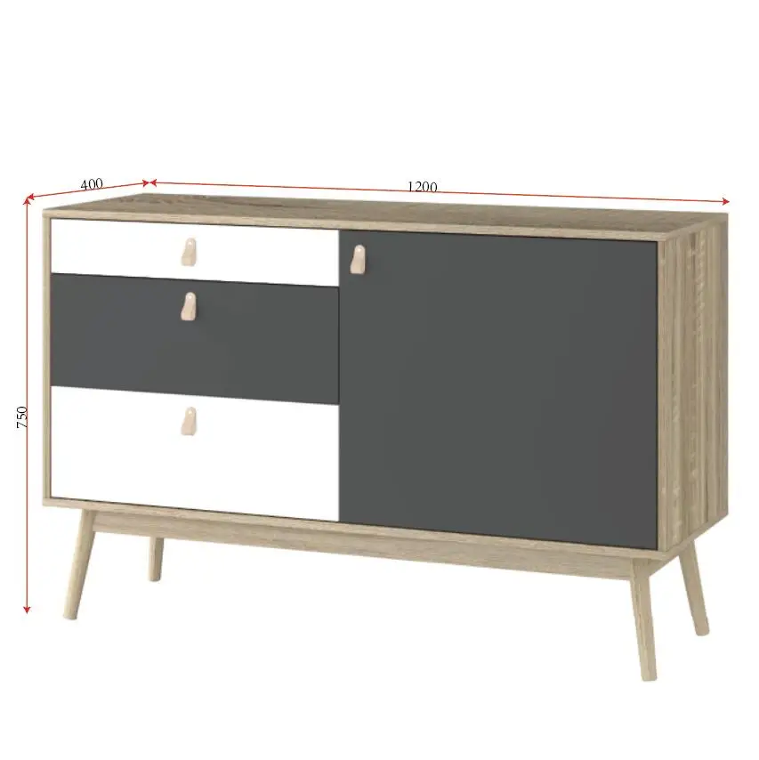 Best-Selling Oak Multifunctional Tea & Restaurant Storage Cabinet