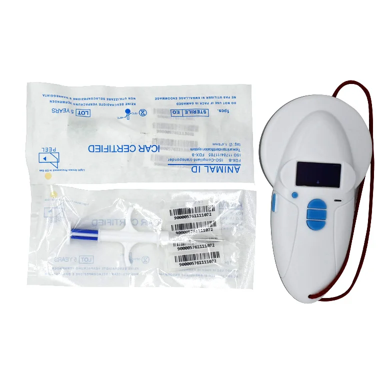 Оптовая Продажа long range Портативный 134,2 кГц животных ID ручной rfid считыватель