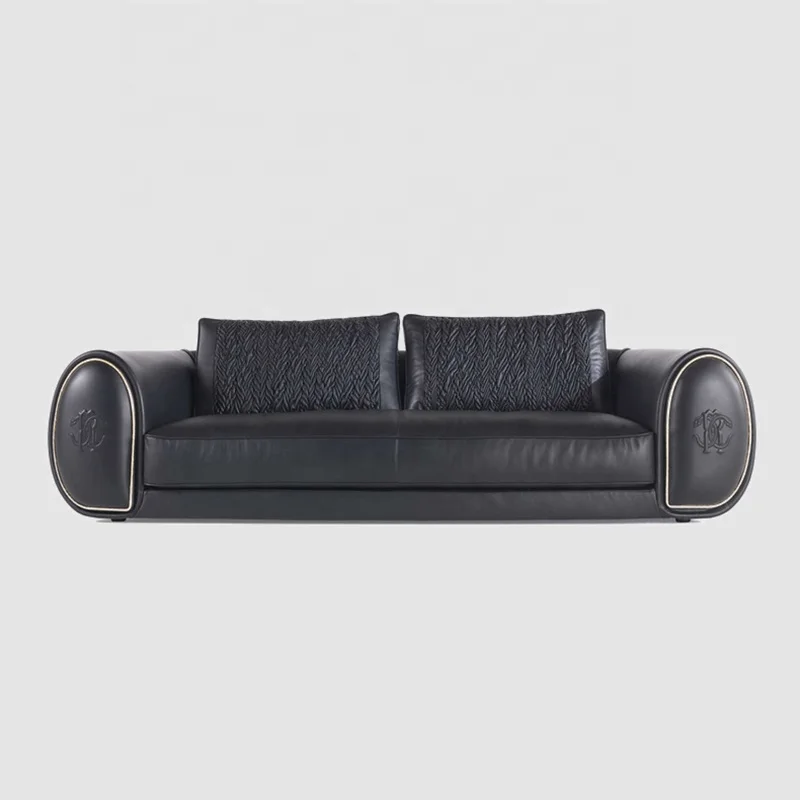 contemporary elegant sofas unique style estilo modern luxury night club italian black leather sofa