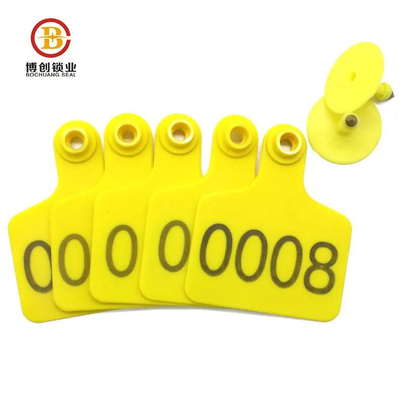 BC-E113 TPU ear tag yellow colorful cow ear tag from Chinese factory