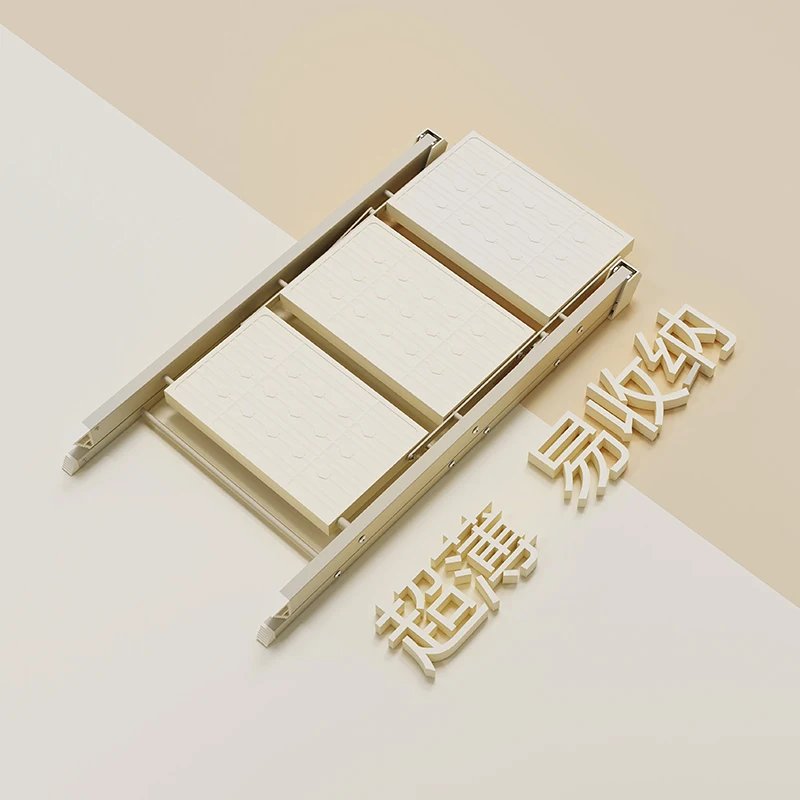 Kangyale Factory Wholesale Folding Ladder 2 Step Iron Ladder Stool Indoor Folding Stairs