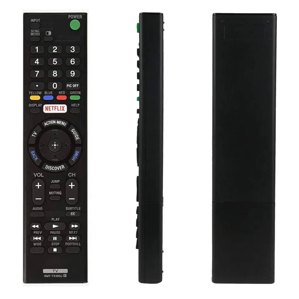 RMT-TX100U - Replacement Tv Remote Control Universal For All Sony Bravia LCD LED HD smart TVs with Netflix shortcut buttons