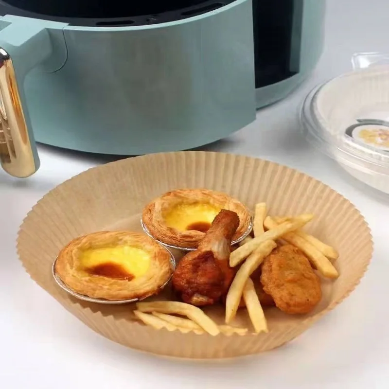 50pcs Non-stick Liner Disposable Parchment Paper Cup Air Fryer Liners for Baking