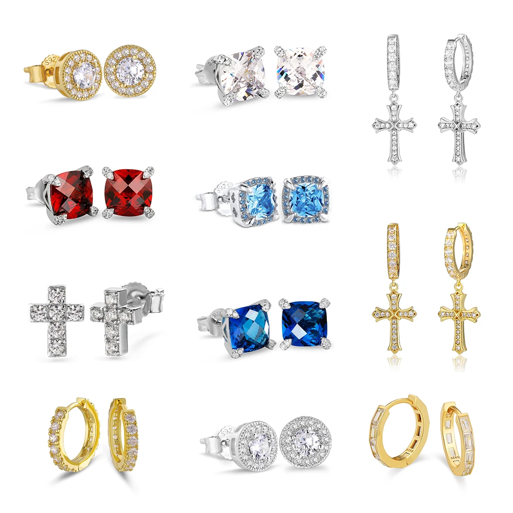 KRKC оптовая продажа, модные Висячие серьги для женщин и мужчин, ювелирные изделия по индивидуальному заказу, позолоченные серьги-кольца из нержавеющей стали со звездой и бабочкой