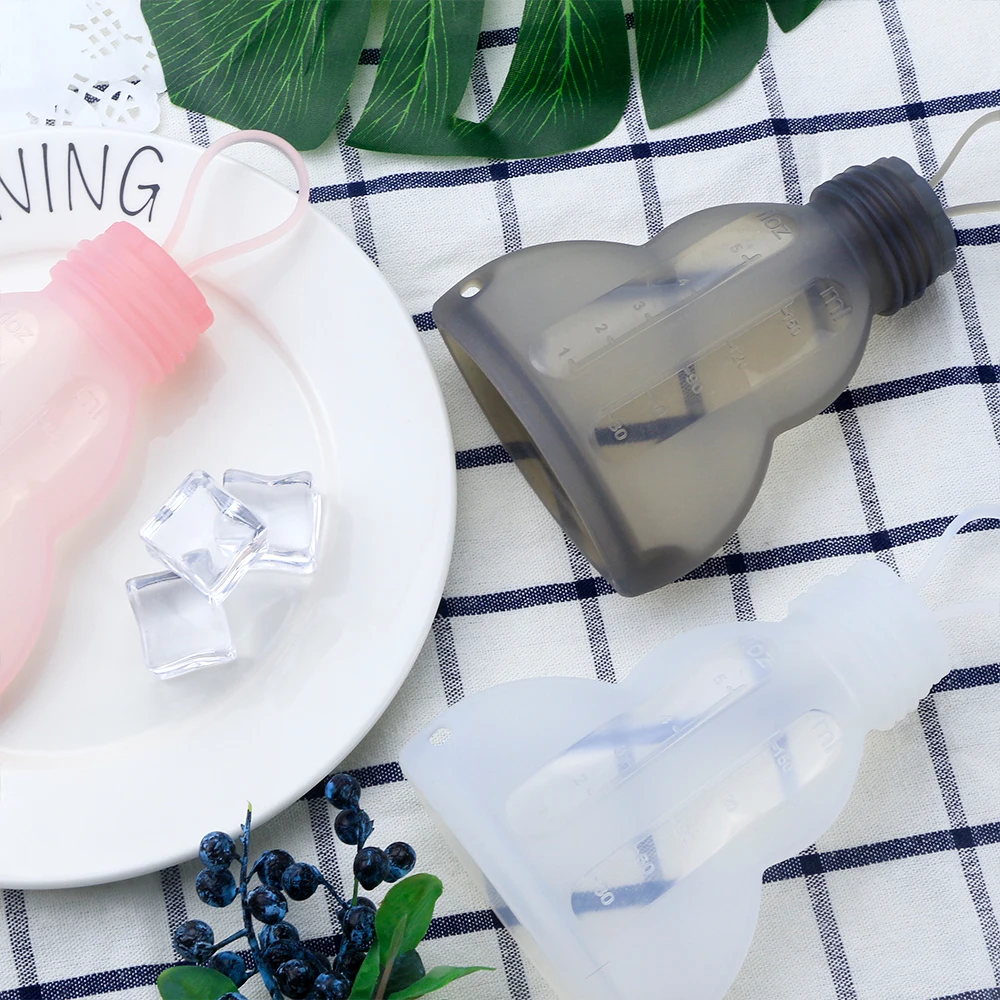 150ml 5oz Tableware Auxiliary Silicone Baby Spoon Squeeze Rice Paste Bottle Feeder