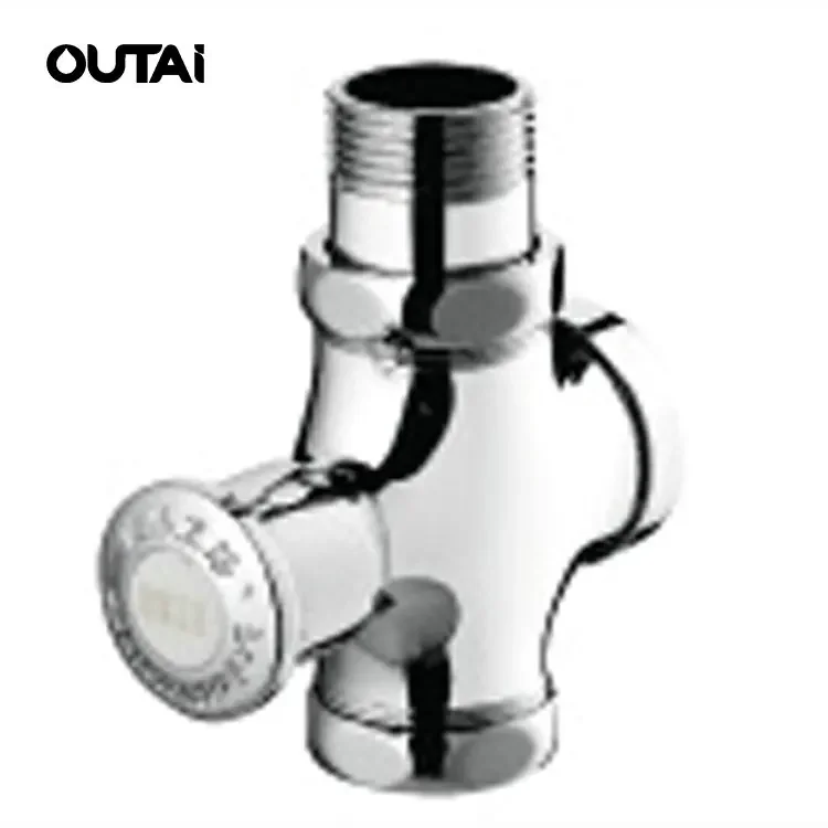 Bathroom fitting wall mount push button squat pan urinal toilet flush valve wholesale Hand Pressure Flushing Valve For Sale