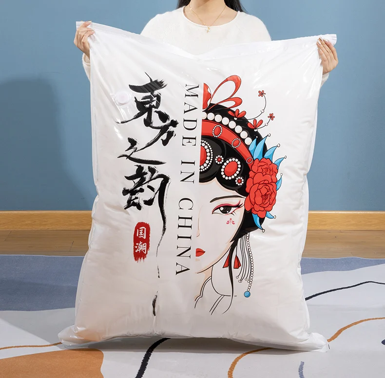Foldable Vacuum Compression Storage Bags for Clothes Pillows Quilts Reasonable Price Space Saver for Wardrobe & Kitchen