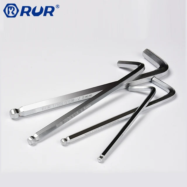 Industrial Grade short arm Chrome vanadium steel Wrench hex key set for sale