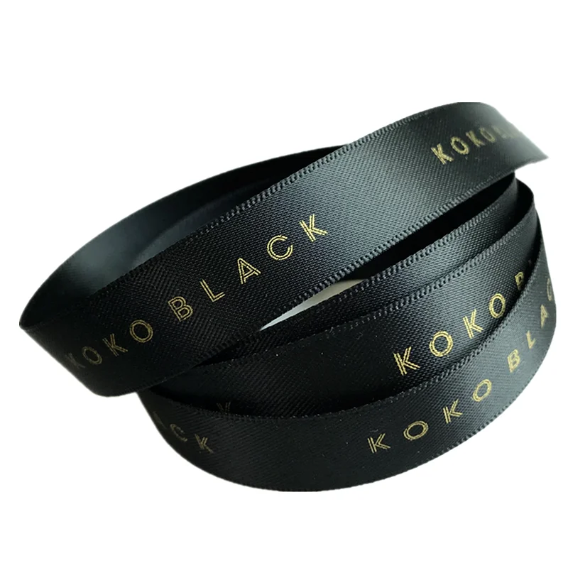 1/8'-3' Width and Ribbons Product Type Printed Logo Satin Ribbon