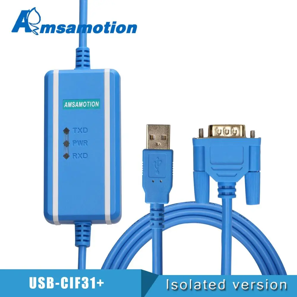 USB Switch Serial Cable CS1W-CIF31+ USB-CIF31 USB To R232 Optical Isolation Programming Cable USB-RS232 Adapter Converter Cable