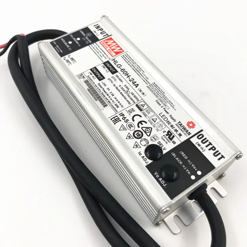 MEANWELL LED Driver HLG-60H 60W Adjustable Switch Power Supply Mean Well Waterproof Constant Current Led HLG-60H