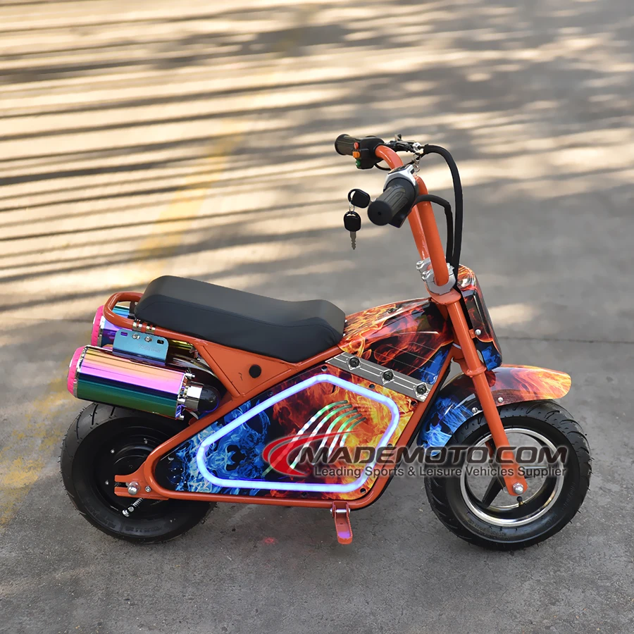 Леопардовые велосипеды для детей: электрический внедорожник 50cc 350 Вт бесщеточный мотороллер