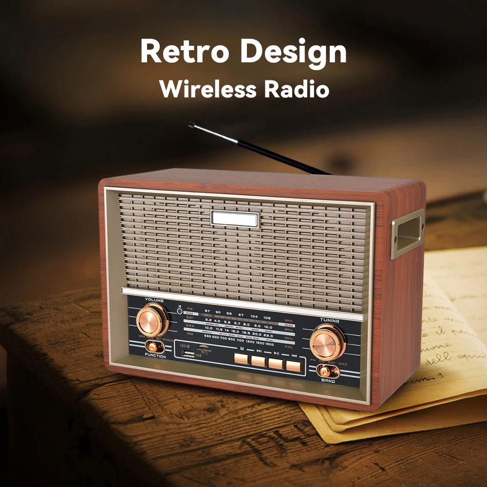 HS-2768 Retro Radio rechargeable with Remote control Vintage Classic Style AM FM SW portable Retro Radio