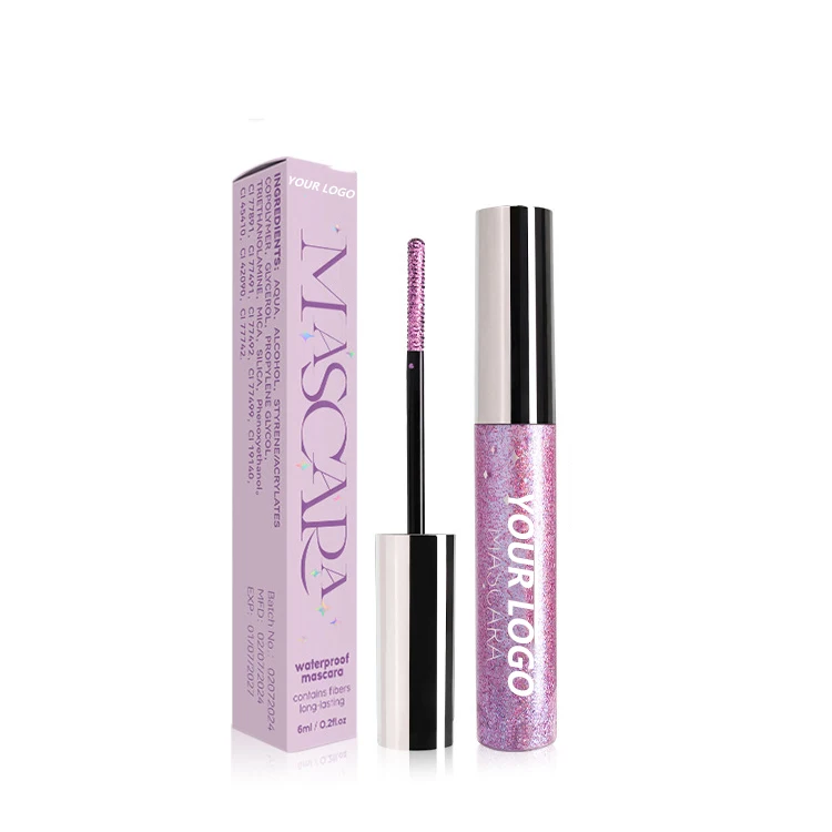 Exaggerated Look Pearlescent Matte Mascara Fine Brush Eyelash Curl Define Festive Colourful Eye Makeup