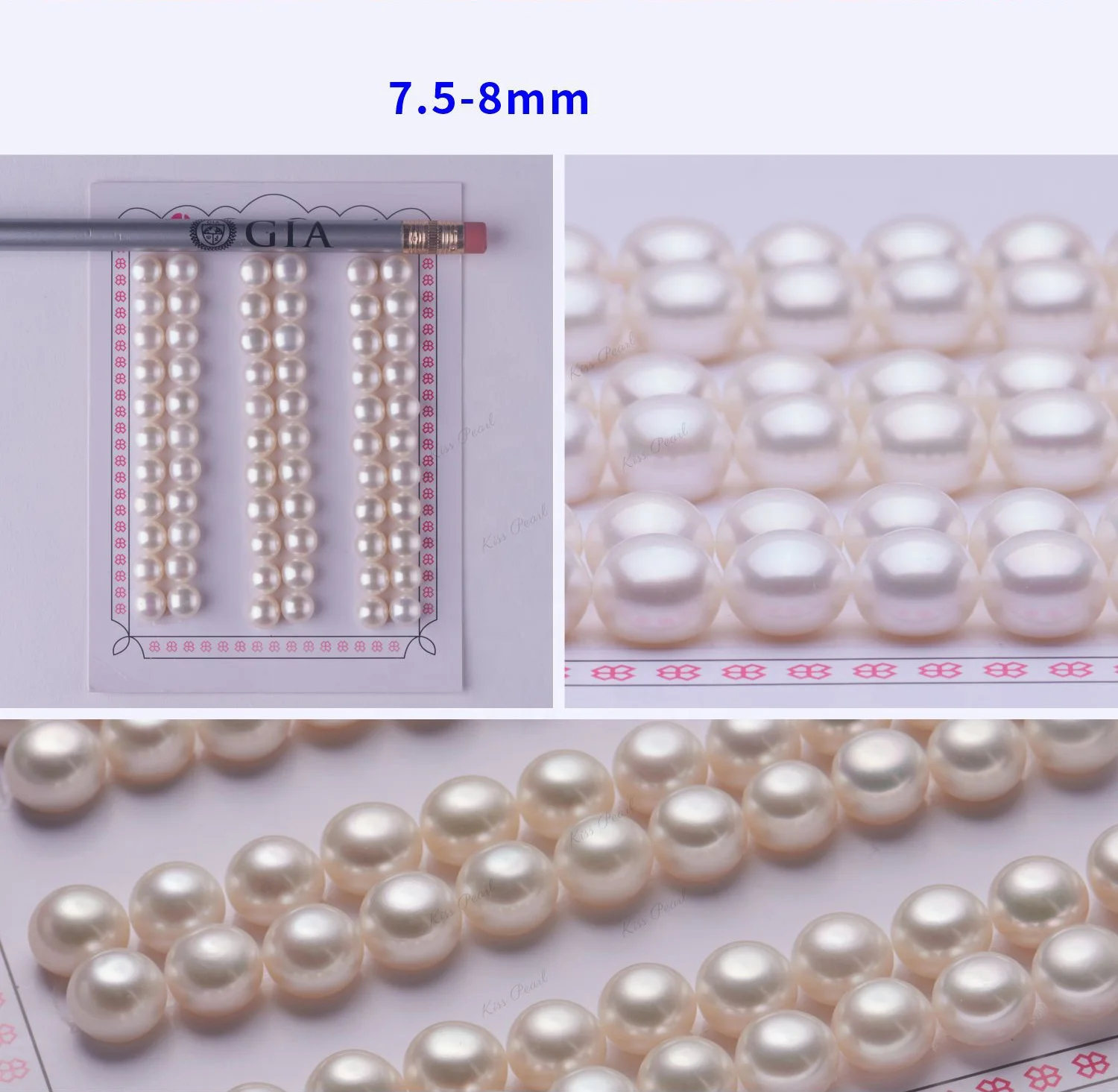 Wholesale 4A white High Quality cultured natural real freshwater pearl wholesale round loose pearl