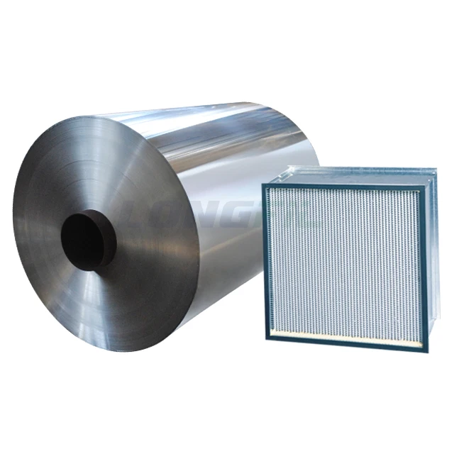 Air Filters Support Media Deep Pleat HEPA Separator Corrugated Aluminum Foil for Air Filter Pleating