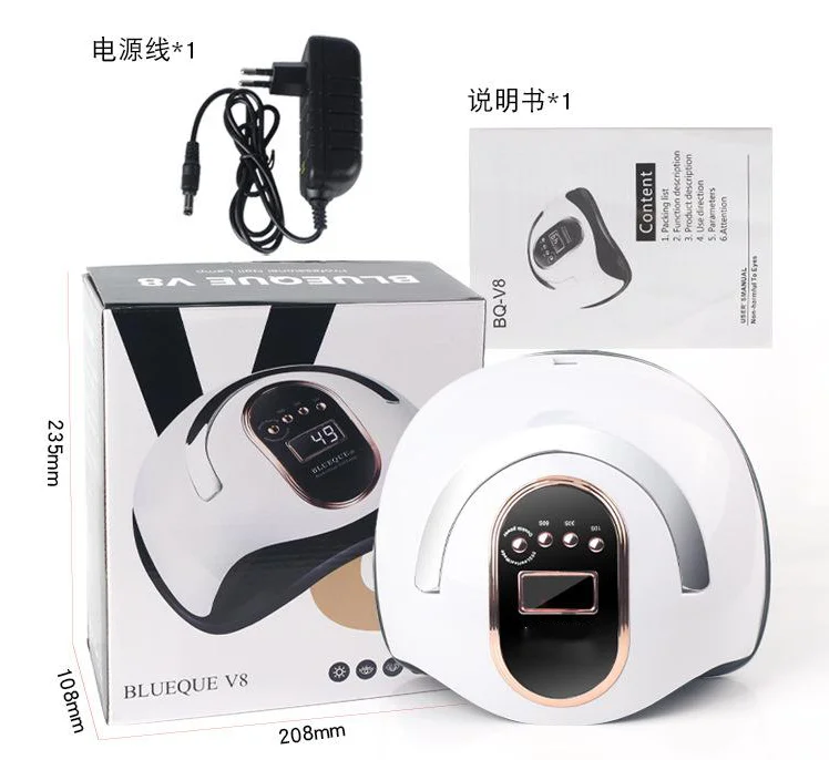 168 Вт УФ светодиодная лампа для сушки ногтей УФ 36 огни гель для ногтей лак для ногтей Уход за ногтями Сушилка для ногтей с 4 таймера