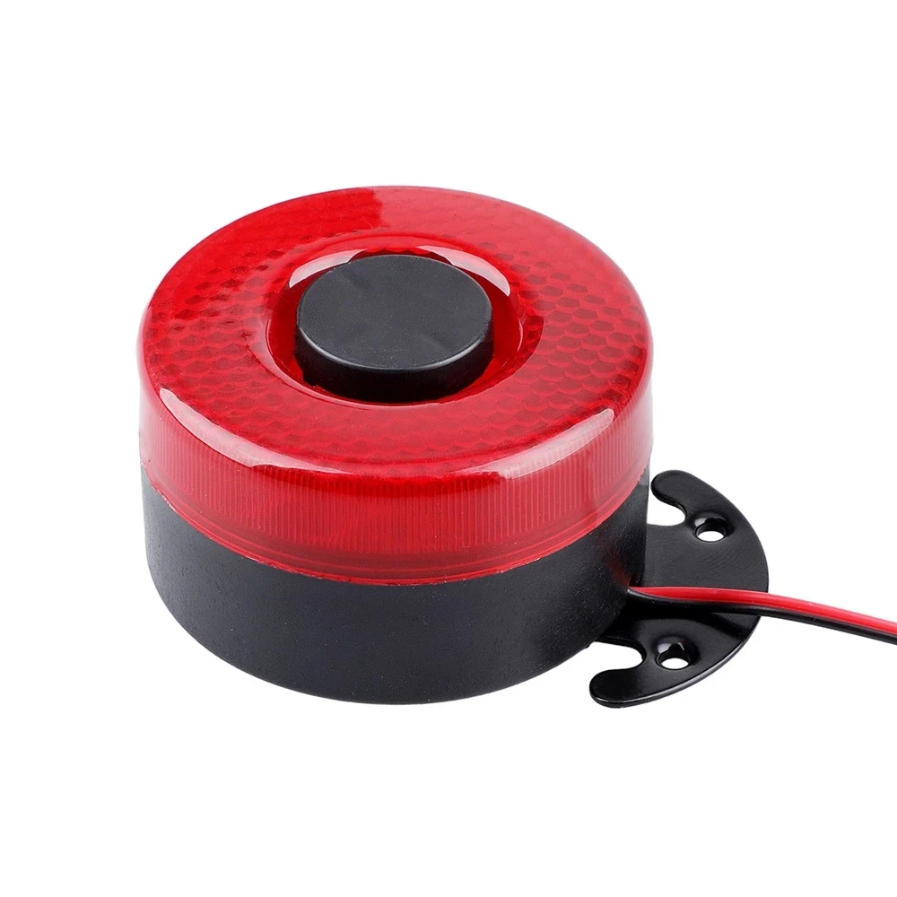 12V-24V 105dB ABS Plastic Reversing Horn Auto Warning Vehicle Reversing Loud And Clear Alarm Speaker Buzzer With Warning Light