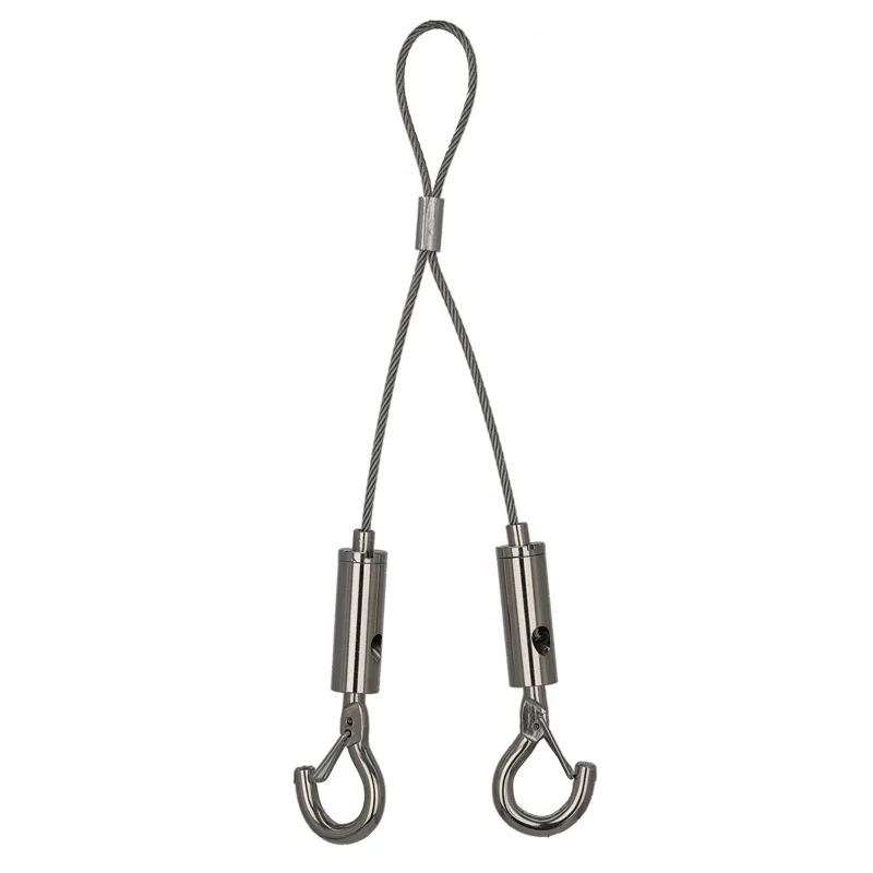
lamp hanging kit stainless steel cable with gripper 
