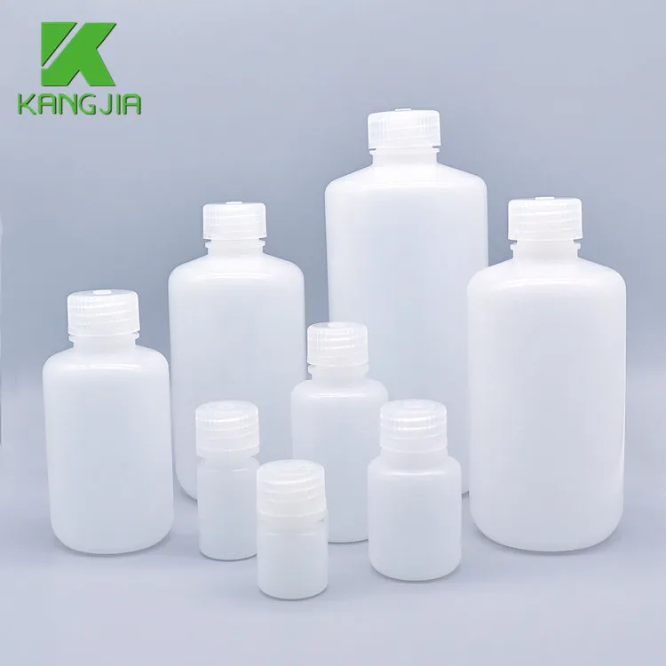 Source manufacturer HDPE reagent bottle White plastic bottles Various specification  for lab biodegradable bottles