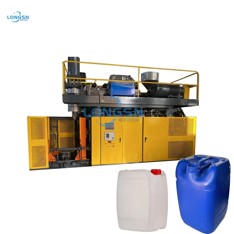 Automatic Plastic PP HDPE Bottle Lubricant Oil Barrel 5Liter Jerry can Making Extrusion Blow Molding Machine Price