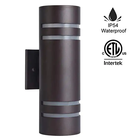 cylinder outdoor wall light led metal black lighting outdoor wall mounted lamp