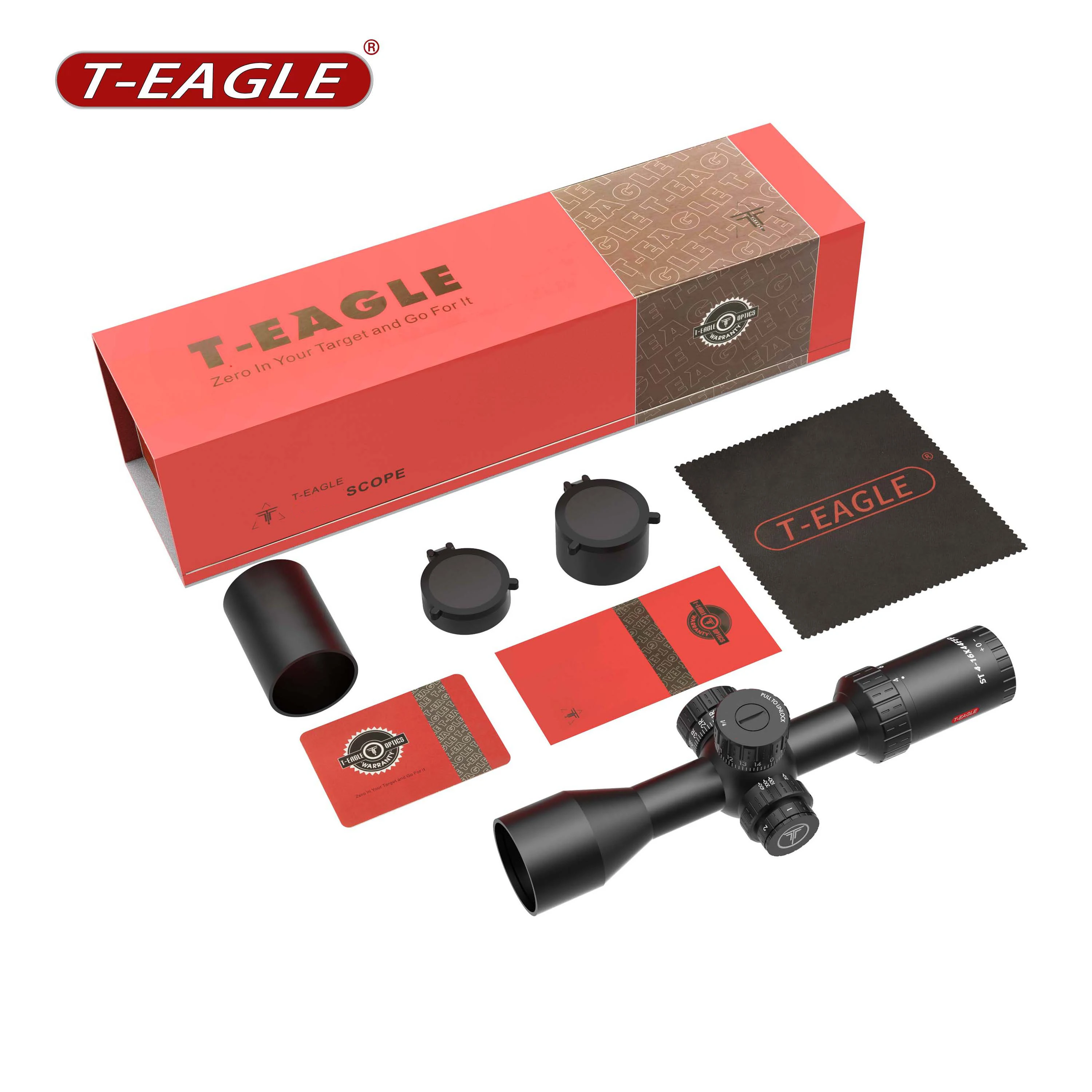 T-EAGLE STS 4-16X44 SF FFP IR High Quality Hunting Scope High Ending Optical System Sight With Illumination Scopes & Accessories