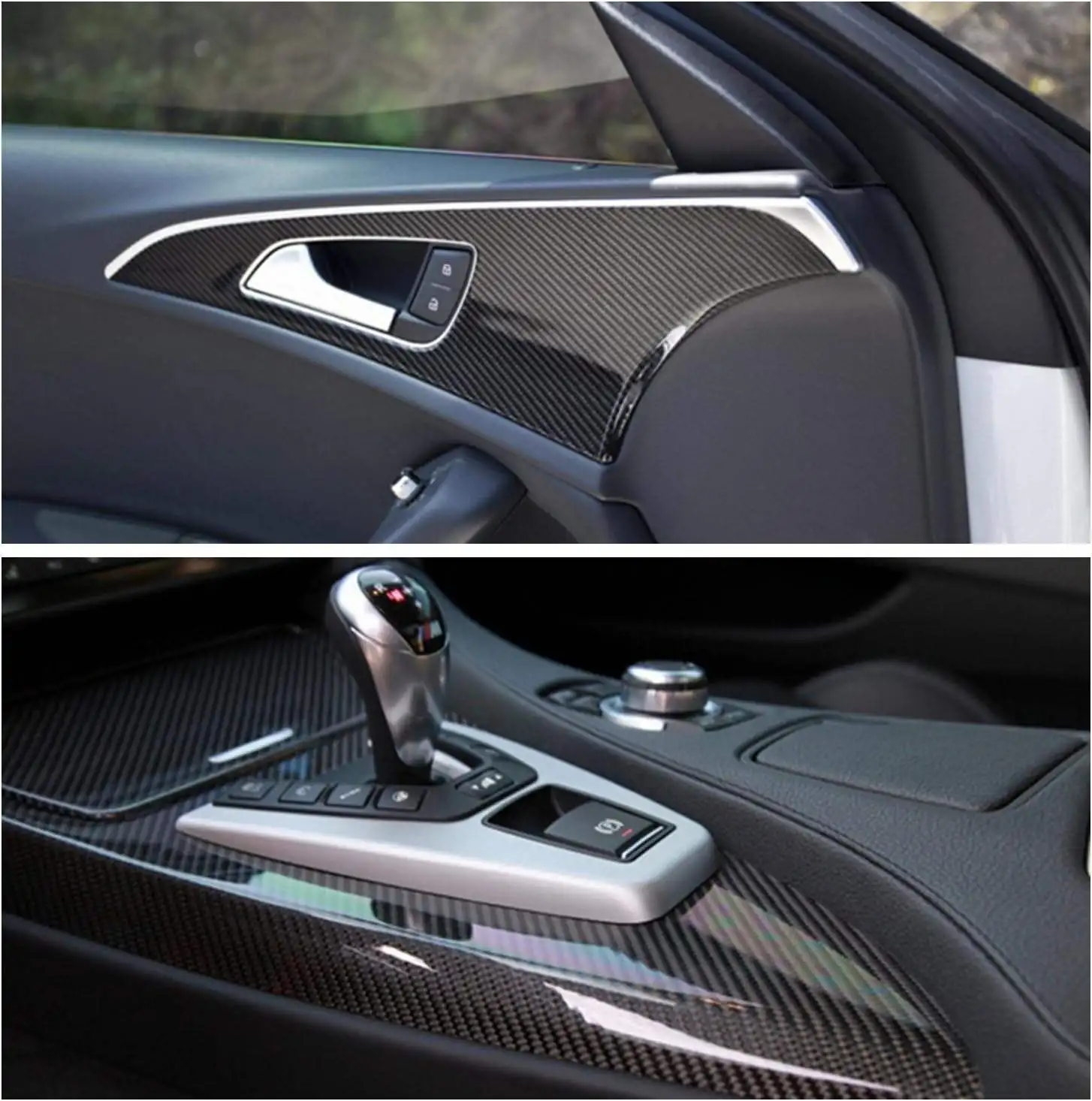 Black Carbon Fiber tpu Ppf Gloss Car Carbon Sticker Wrapping Film Carbon Fiber Vinyl Wrap