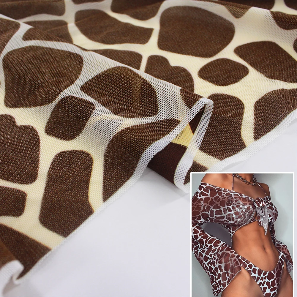 Wingtex Hot Sale No Tan Line Nylon 91% Spandex 9% Tan Through Fabric for Swimwear