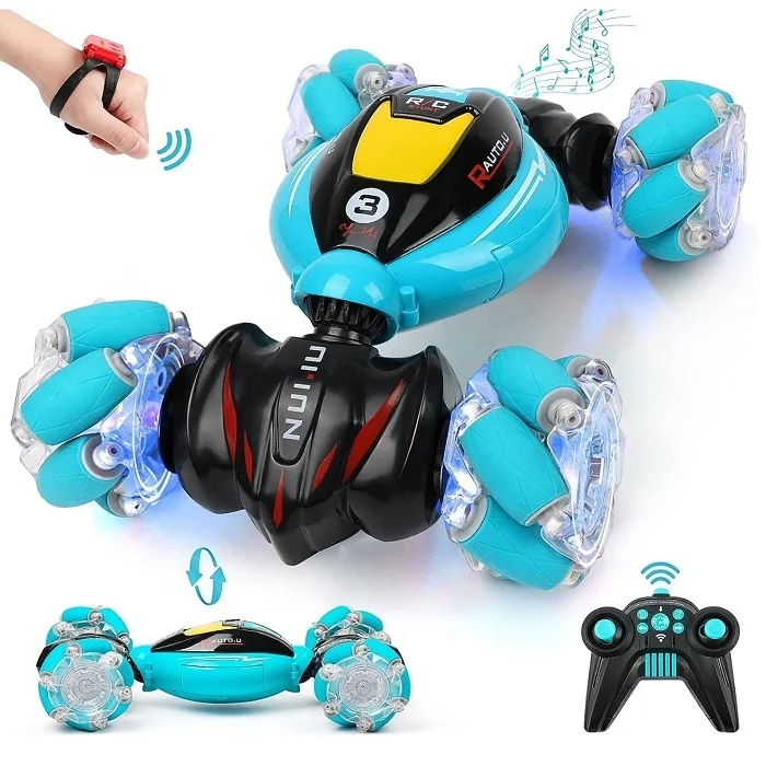 Stunt Twist 360 RC Cars Gesture Sensing toy 4WD Remote Control Transform stuffed car 2.4Ghz Hand Controlled Car