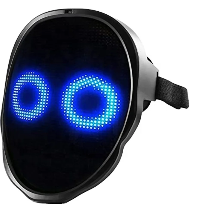 App-Controllable LED Luminous Digital Bluetooth Face-Changing Masquerade Kids Bar Dance Party Light Weight ABS Christmas
